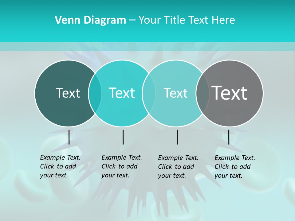 An Image Of A Blue And White Object PowerPoint Template