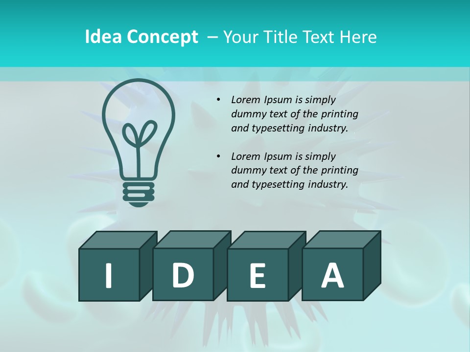 An Image Of A Blue And White Object PowerPoint Template