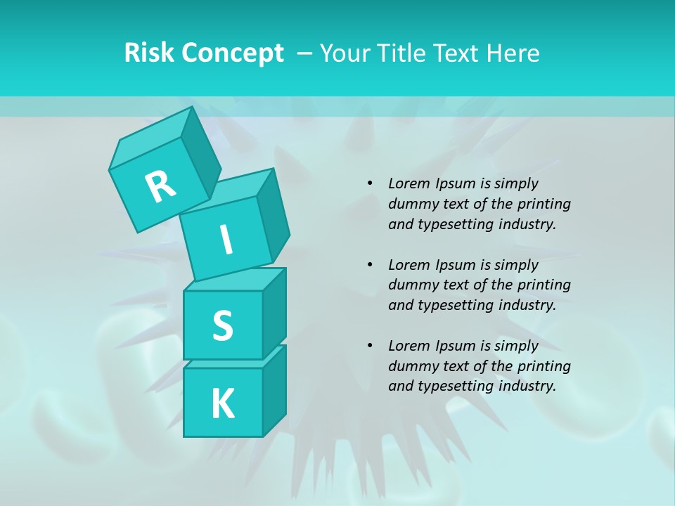 An Image Of A Blue And White Object PowerPoint Template