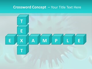 An Image Of A Blue And White Object PowerPoint Template