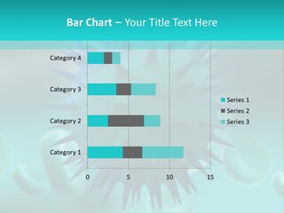 An Image Of A Blue And White Object PowerPoint Template