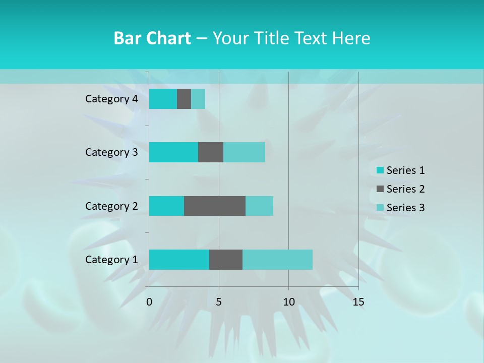 An Image Of A Blue And White Object PowerPoint Template