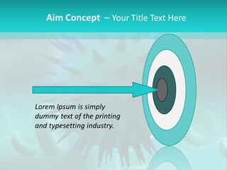 An Image Of A Blue And White Object PowerPoint Template