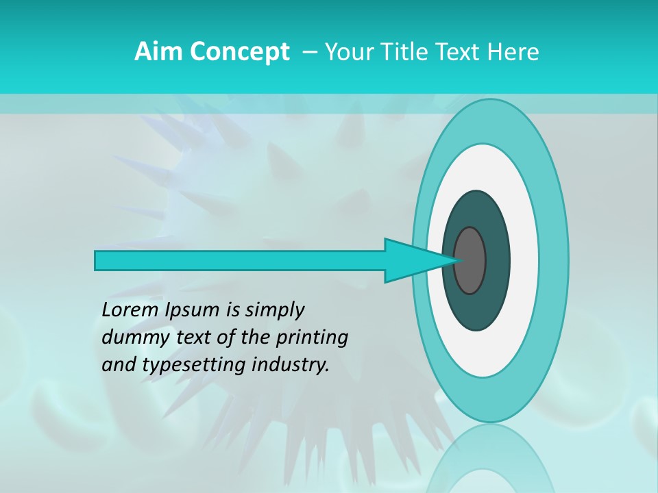 An Image Of A Blue And White Object PowerPoint Template