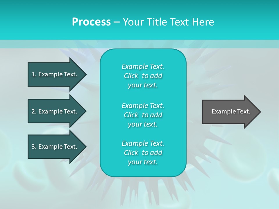 An Image Of A Blue And White Object PowerPoint Template
