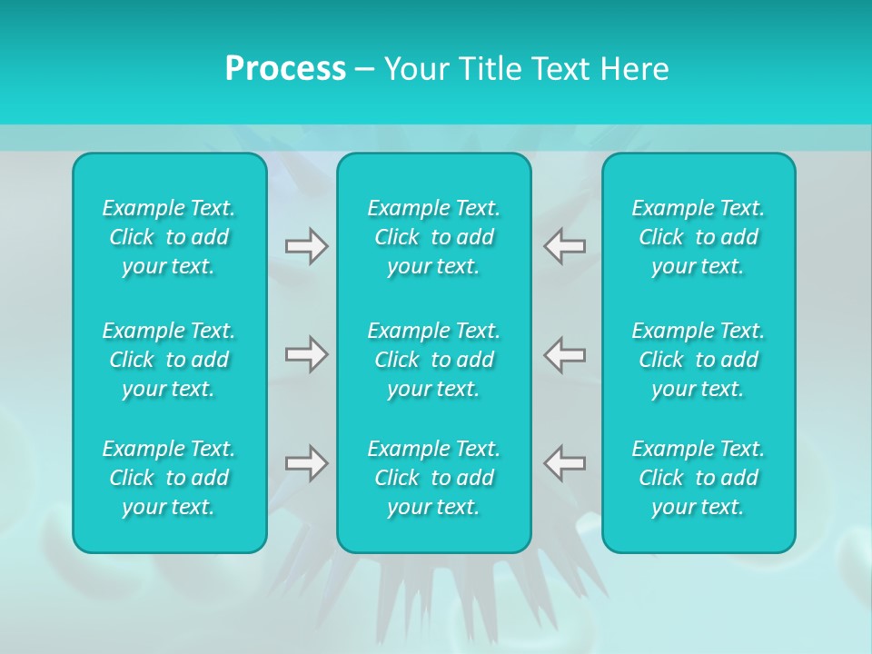 An Image Of A Blue And White Object PowerPoint Template