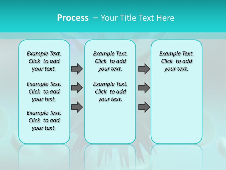 An Image Of A Blue And White Object PowerPoint Template