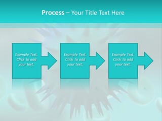 An Image Of A Blue And White Object PowerPoint Template