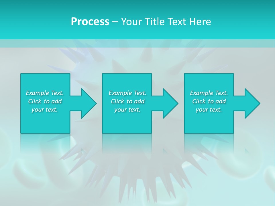 An Image Of A Blue And White Object PowerPoint Template