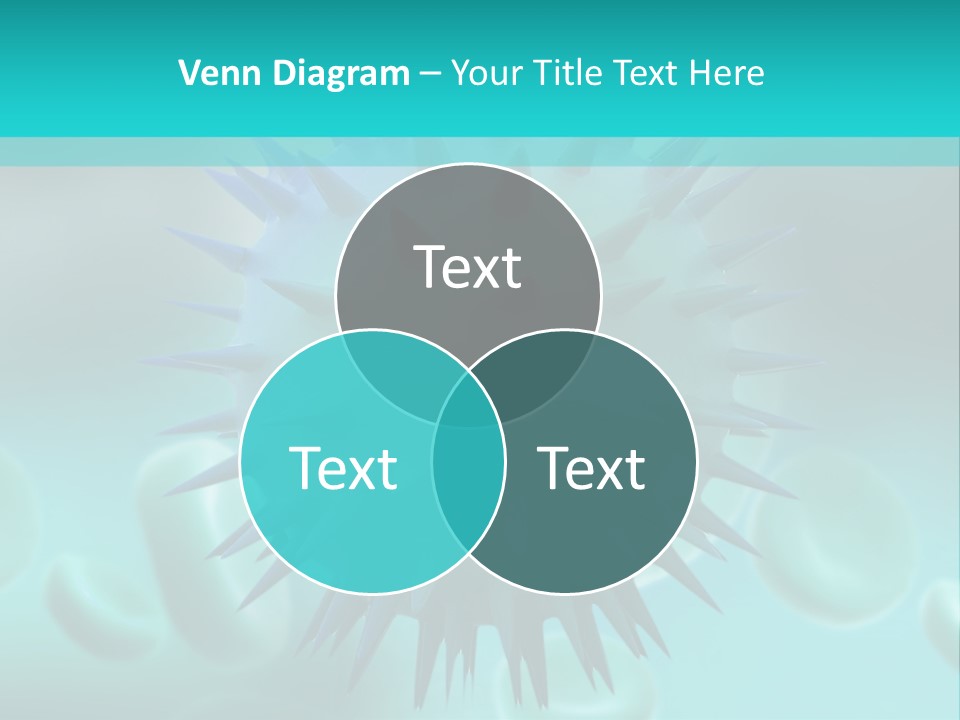 An Image Of A Blue And White Object PowerPoint Template