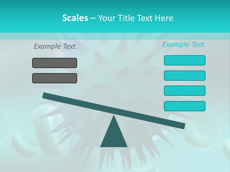 An Image Of A Blue And White Object PowerPoint Template