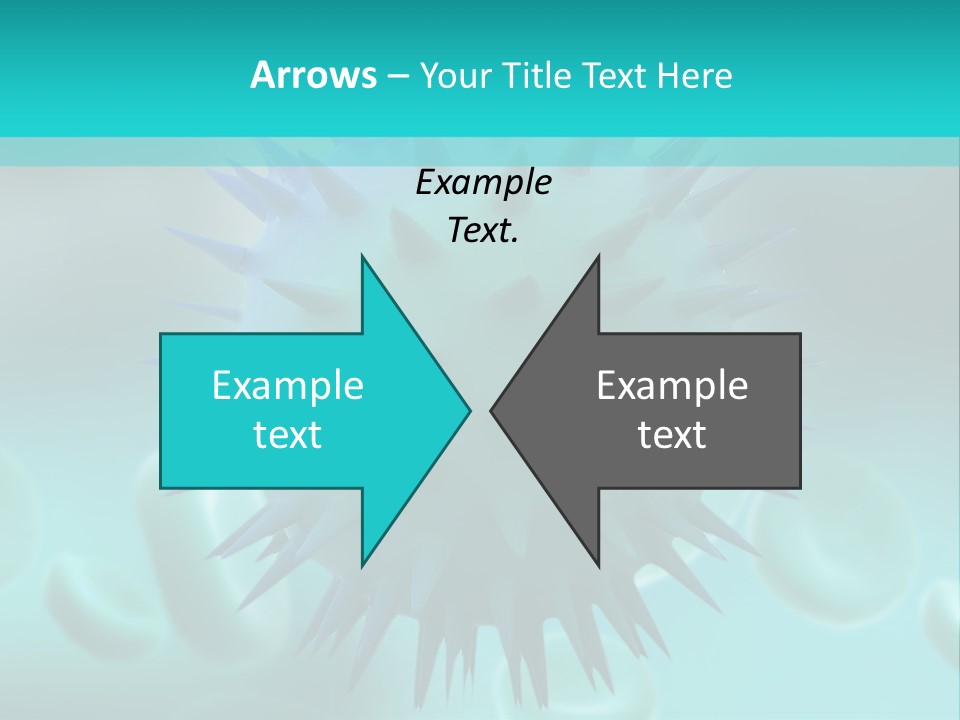 An Image Of A Blue And White Object PowerPoint Template