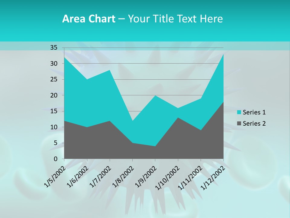 An Image Of A Blue And White Object PowerPoint Template