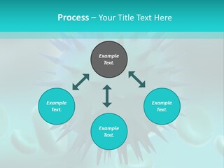 An Image Of A Blue And White Object PowerPoint Template