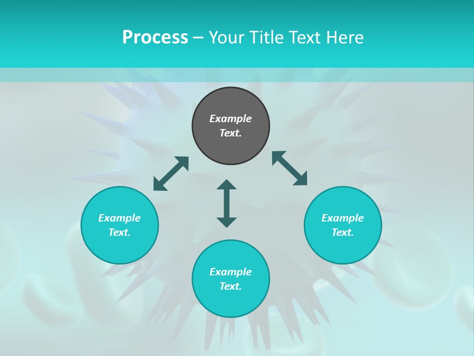 An Image Of A Blue And White Object PowerPoint Template