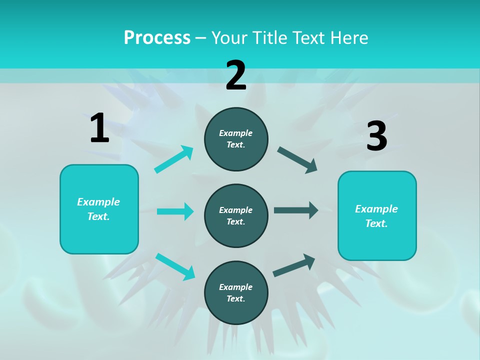 An Image Of A Blue And White Object PowerPoint Template
