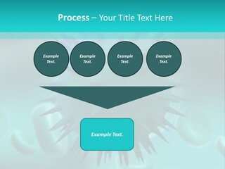 An Image Of A Blue And White Object PowerPoint Template