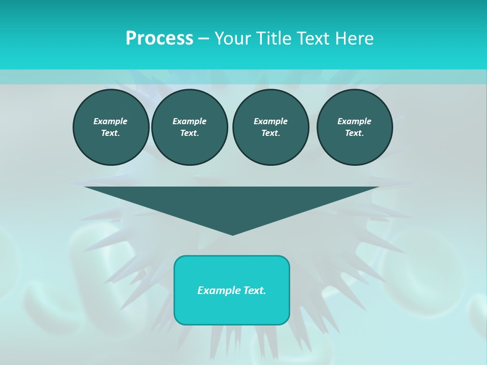 An Image Of A Blue And White Object PowerPoint Template