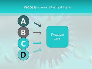 An Image Of A Blue And White Object PowerPoint Template