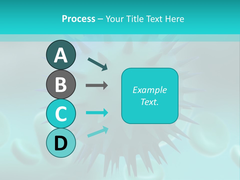An Image Of A Blue And White Object PowerPoint Template