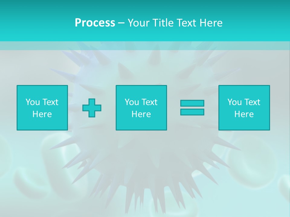 An Image Of A Blue And White Object PowerPoint Template