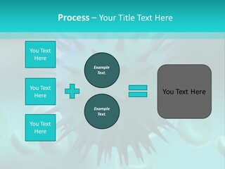 An Image Of A Blue And White Object PowerPoint Template