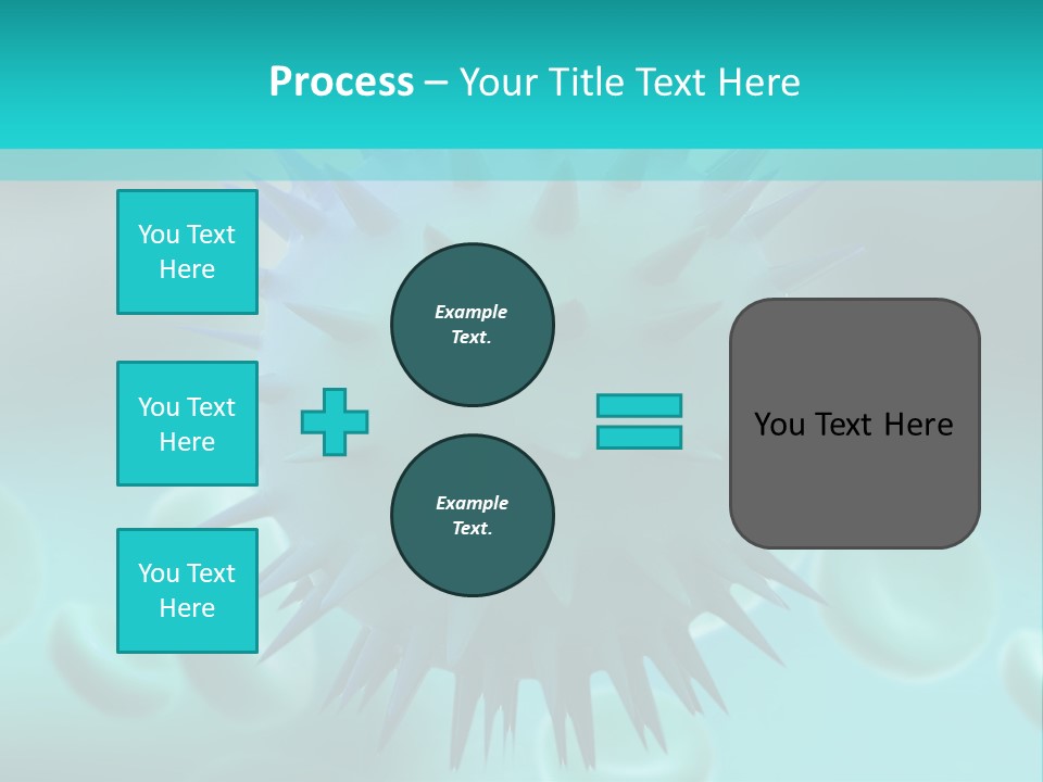 An Image Of A Blue And White Object PowerPoint Template