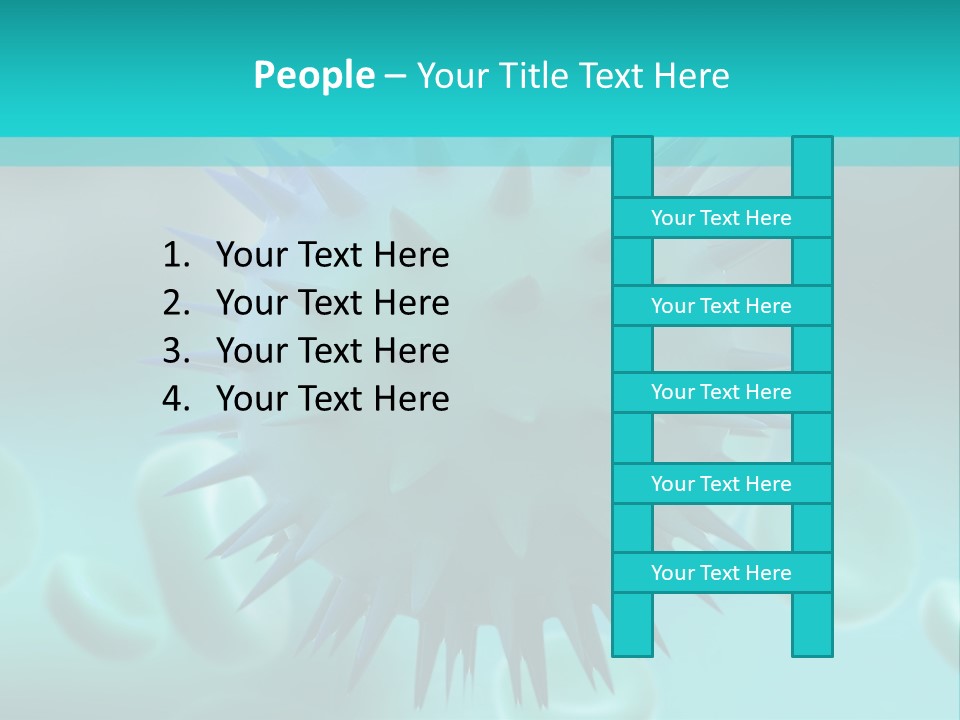 An Image Of A Blue And White Object PowerPoint Template