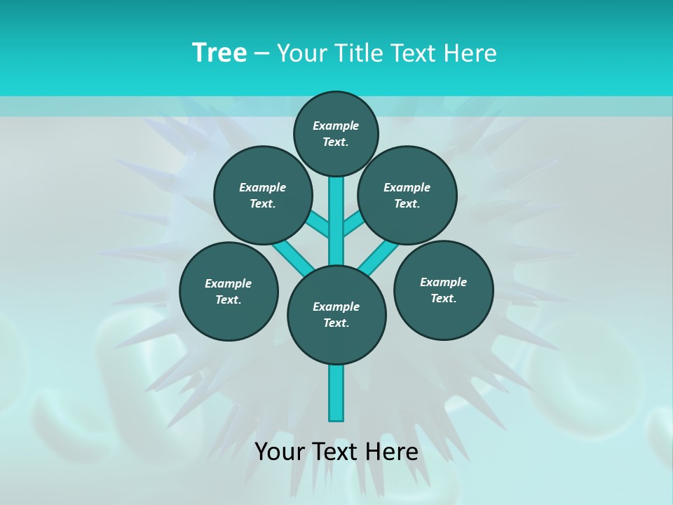 An Image Of A Blue And White Object PowerPoint Template