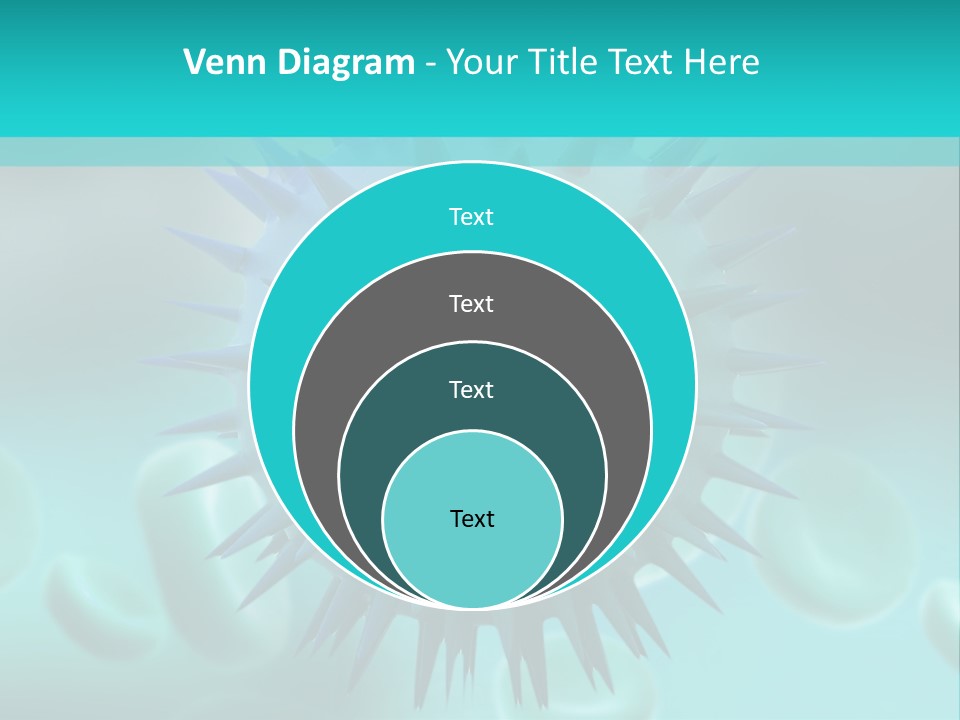 An Image Of A Blue And White Object PowerPoint Template