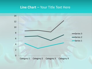 An Image Of A Blue And White Object PowerPoint Template