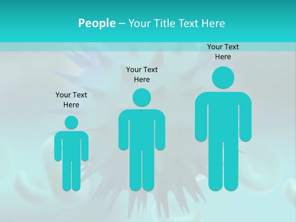 An Image Of A Blue And White Object PowerPoint Template