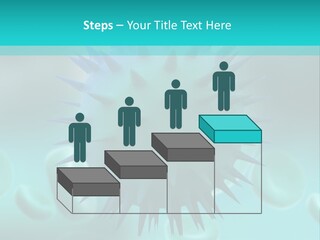 An Image Of A Blue And White Object PowerPoint Template