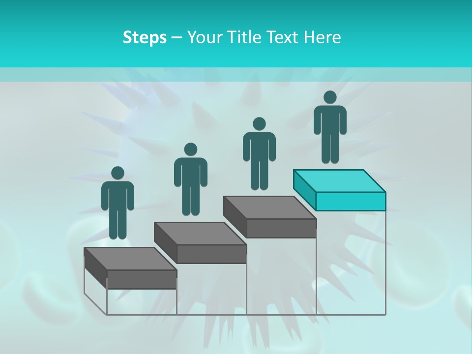 An Image Of A Blue And White Object PowerPoint Template
