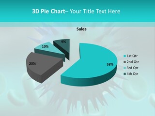 An Image Of A Blue And White Object PowerPoint Template