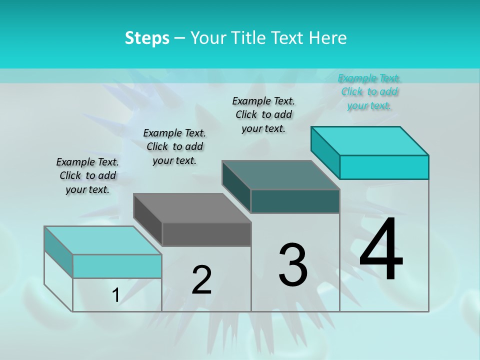 An Image Of A Blue And White Object PowerPoint Template