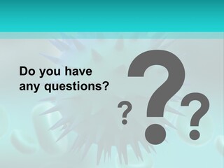An Image Of A Blue And White Object PowerPoint Template