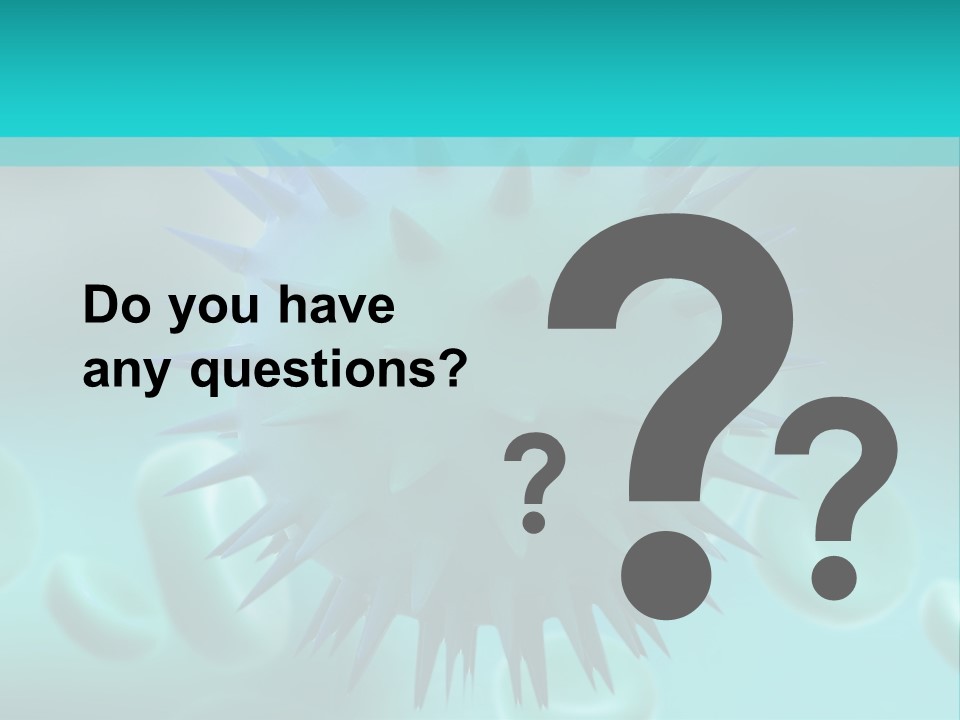 An Image Of A Blue And White Object PowerPoint Template