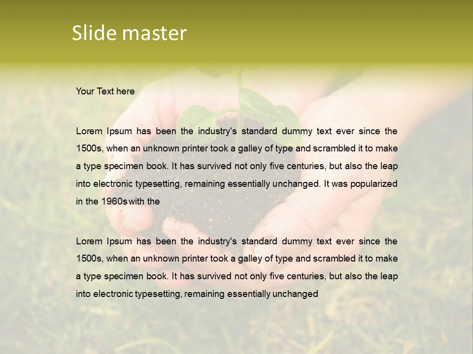 Seed Herb Organic PowerPoint Template