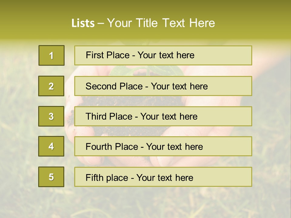 Seed Herb Organic PowerPoint Template