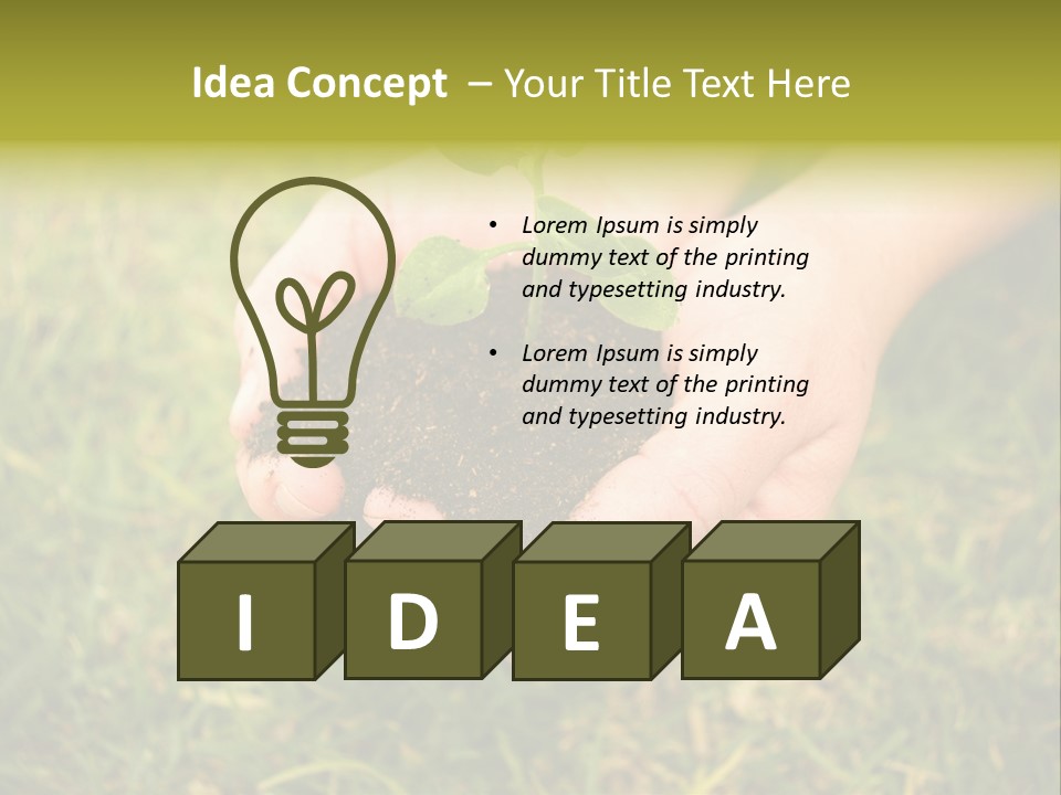 Seed Herb Organic PowerPoint Template