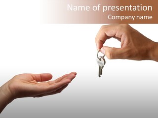 Loan Cloud Hand PowerPoint Template