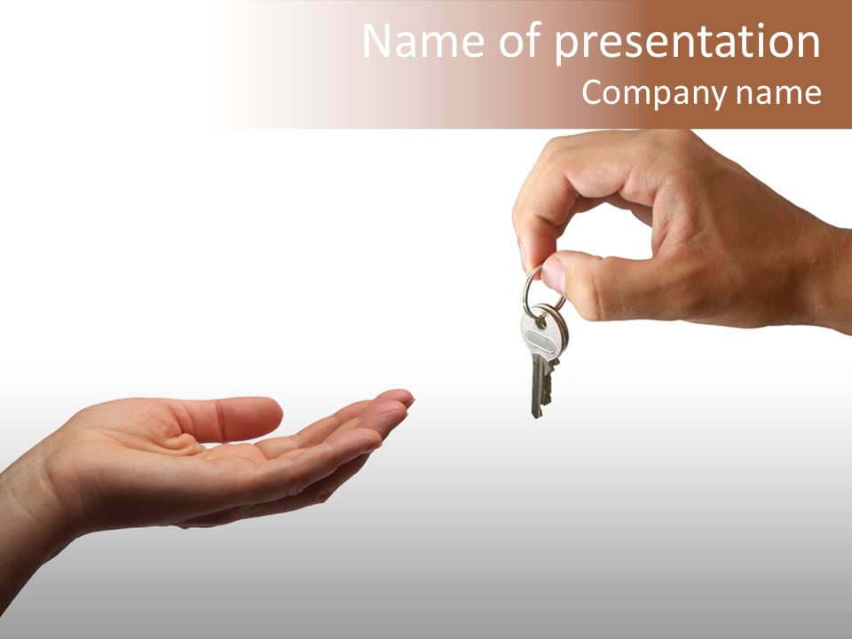 Loan Cloud Hand PowerPoint Template