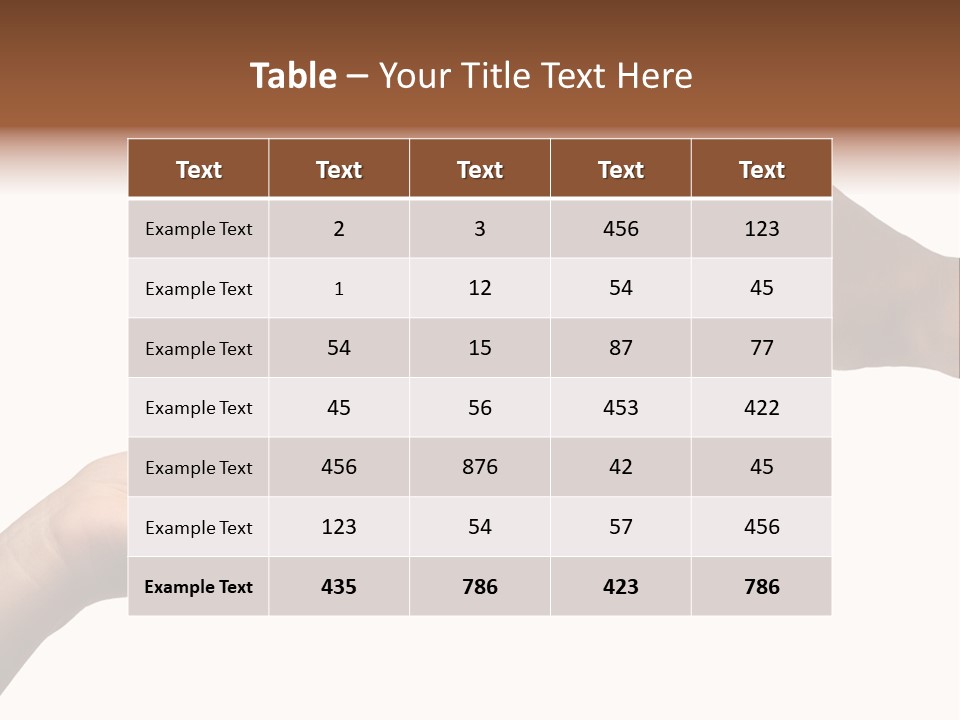 Loan Cloud Hand PowerPoint Template