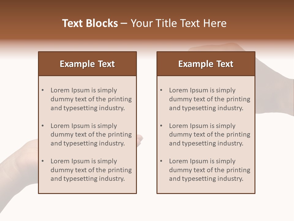 Loan Cloud Hand PowerPoint Template