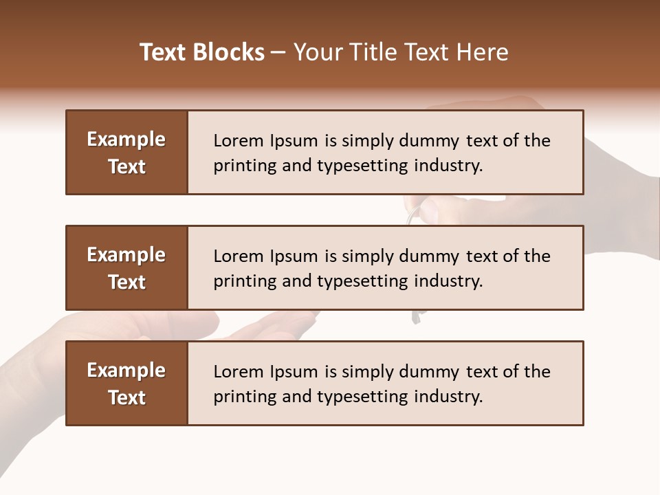 Loan Cloud Hand PowerPoint Template