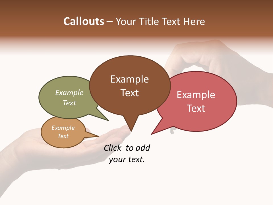 Loan Cloud Hand PowerPoint Template