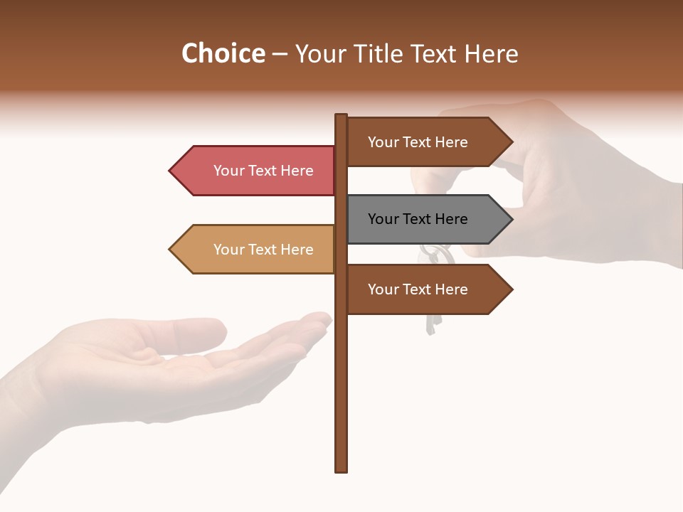 Loan Cloud Hand PowerPoint Template