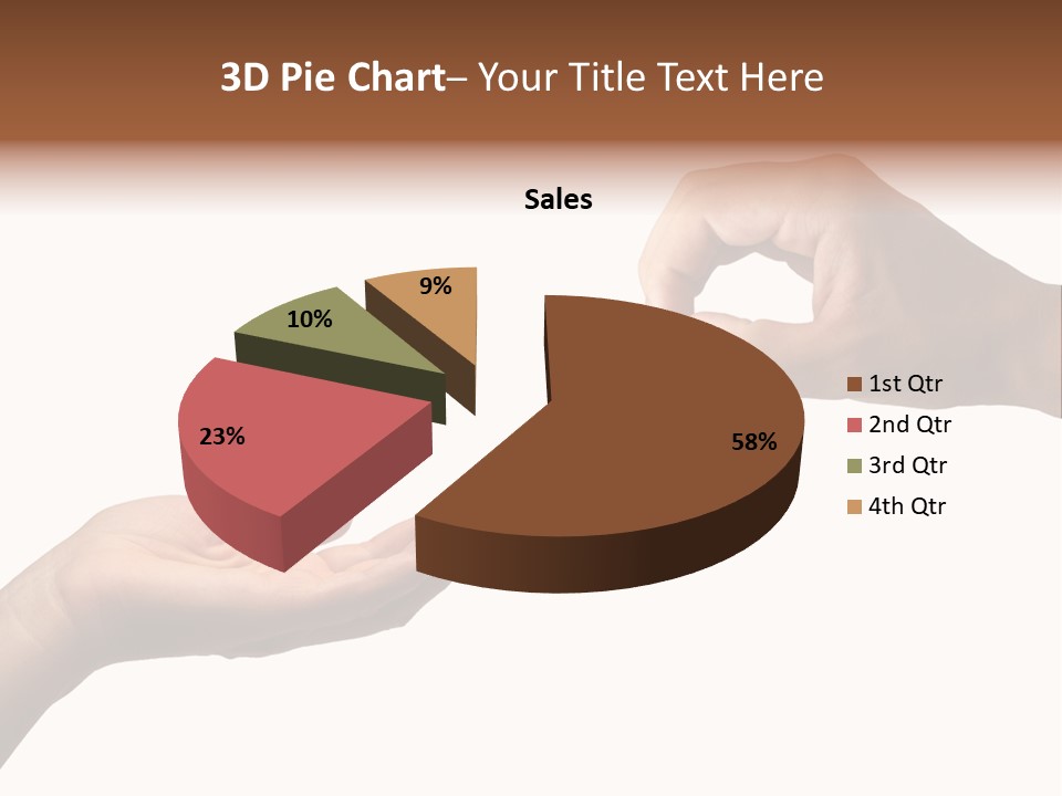 Loan Cloud Hand PowerPoint Template