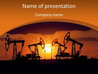 Sunset Kazakhstan Sun PowerPoint Template